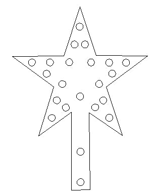 Star for the Small Mini Trees