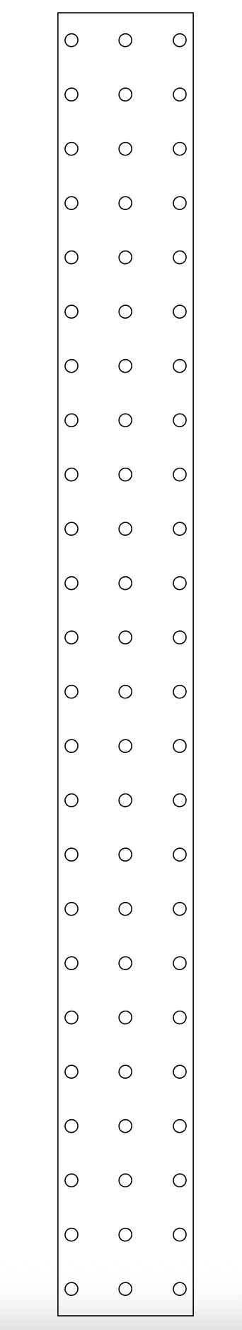 Pixel Pole - 2 Inch, 3 Rows